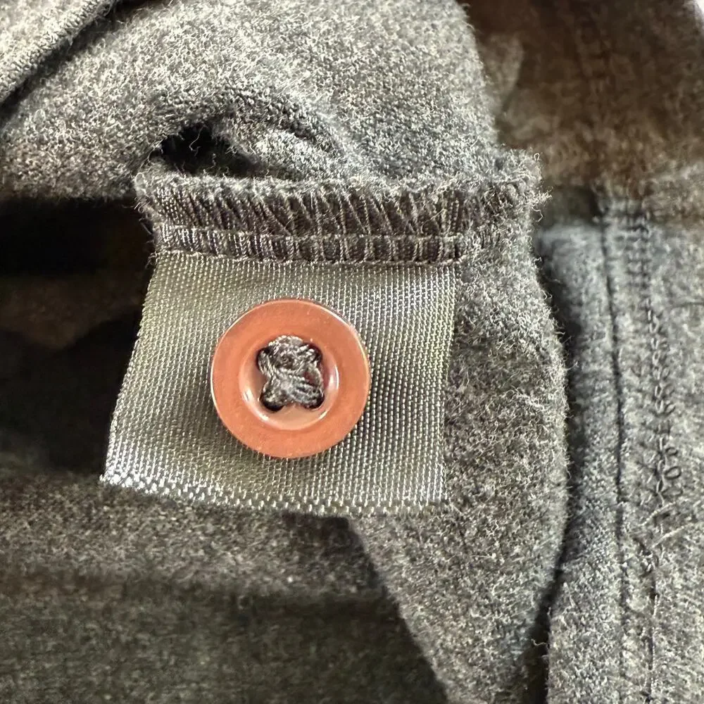 Men's‎ Charcoal Henley Shirt - Picture 7 of 13